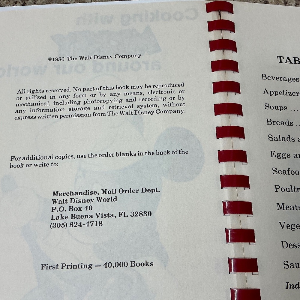 Cooking with Mickey Around the World Disney First Printing 1986 Cookbook - Picture 5 of 9